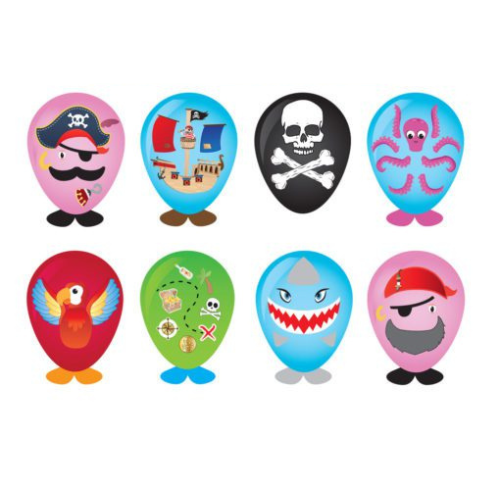 Pirate Balloon Heads